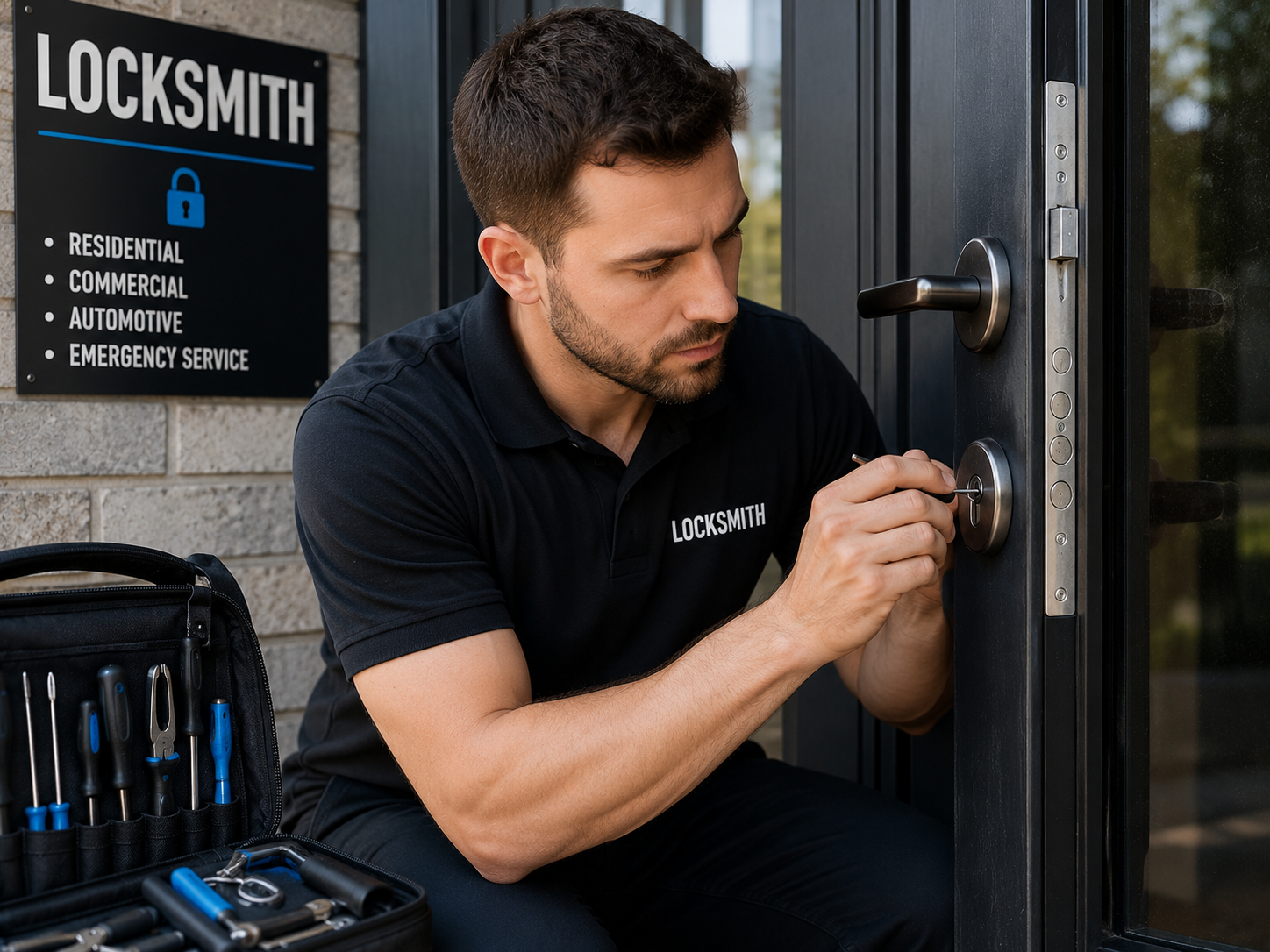 Commercial locksmith and business security services